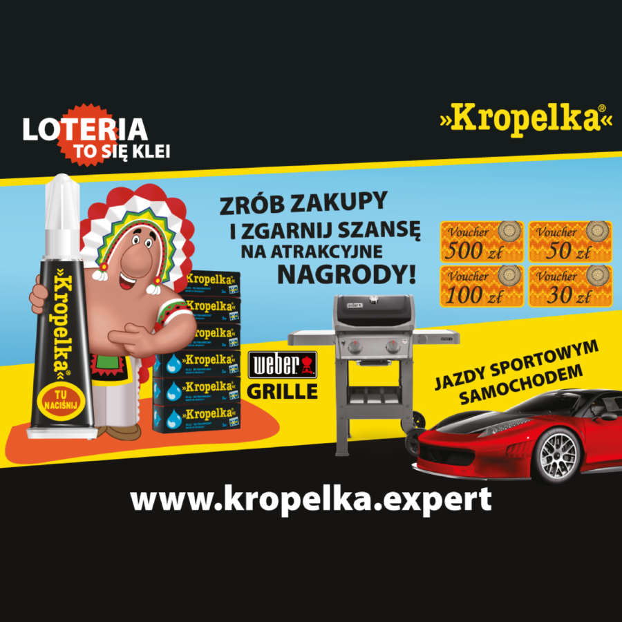 Organizowanie loterii dla marki Kropelka
